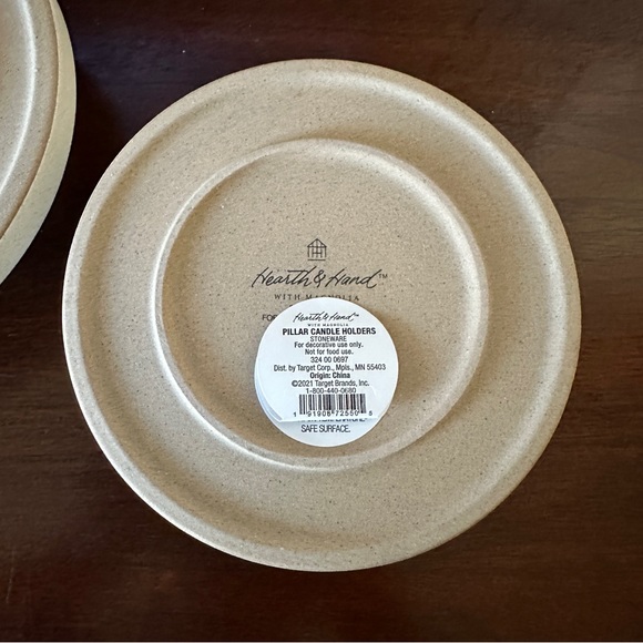 Hearth & Hand with Magnolia Stoneware Pillar Candle Holders - Picture 6 of 12